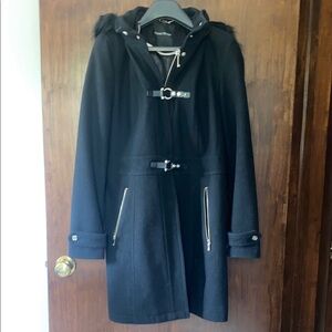 Ivanka Trump Wool Blend Parka - Black US 6